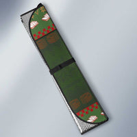 Book Lovers Christmas Auto Sun Shade Gingerbread With Xmas Book Tree - Wonder Print Shop