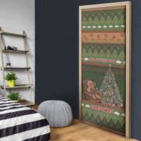 Book Lovers Christmas Door Cover Gingerbread With Xmas Book Tree - Wonder Print Shop