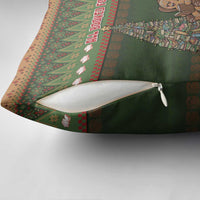 Book Lovers Christmas Pillow Cover Gingerbread With Xmas Book Tree - Wonder Print Shop