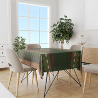 Book Lovers Christmas Tablecloth Gingerbread With Xmas Book Tree - Wonder Print Shop