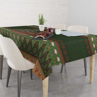 Book Lovers Christmas Tablecloth Gingerbread With Xmas Book Tree - Wonder Print Shop