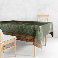 Book Lovers Christmas Tablecloth Gingerbread With Xmas Book Tree - Wonder Print Shop