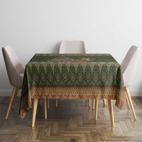 Book Lovers Christmas Tablecloth Gingerbread With Xmas Book Tree - Wonder Print Shop