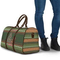 Book Lovers Christmas Travel Bag Gingerbread With Xmas Book Tree - Wonder Print Shop