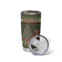 Book Lovers Christmas Tumbler Cup Gingerbread With Xmas Book Tree - Wonder Print Shop