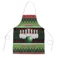 Bowling Christmas Apron Merry Bowlmas - Wonder Print Shop