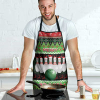 Bowling Christmas Apron Merry Bowlmas - Wonder Print Shop