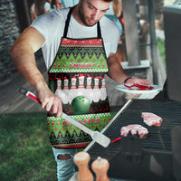 Bowling Christmas Apron Merry Bowlmas - Wonder Print Shop