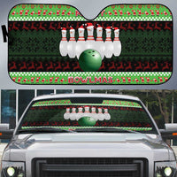 Bowling Christmas Auto Sun Shade Merry Bowlmas - Wonder Print Shop