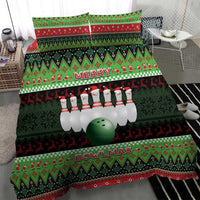Bowling Christmas Bedding Set Merry Bowlmas - Wonder Print Shop