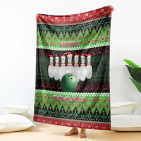 Bowling Christmas Blanket Merry Bowlmas - Wonder Print Shop