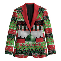 Bowling Christmas Blazer Merry Bowlmas - Wonder Print Shop