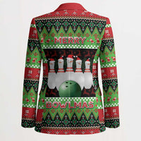 Bowling Christmas Blazer Merry Bowlmas - Wonder Print Shop