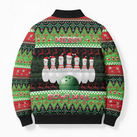 Bowling Christmas Bomber Puffer Jacket Merry Bowlmas - Wonder Print Shop