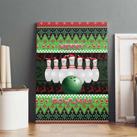 Bowling Christmas Canvas Wall Art Merry Bowlmas - Wonder Print Shop