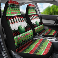 Bowling Christmas Car Seat Cover Merry Bowlmas - Wonder Print Shop
