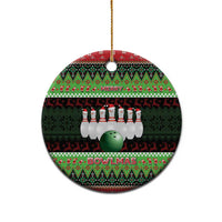 Bowling Christmas Ceramic Ornament Merry Bowlmas - Wonder Print Shop