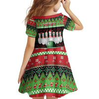 Bowling Christmas Family Matching Long Sleeve Bodycon Dress and Hawaiian Shirt Merry Bowlmas - Wonder Print Shop