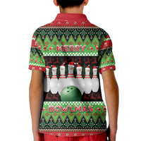 Bowling Christmas Kid Polo Shirt Merry Bowlmas - Wonder Print Shop