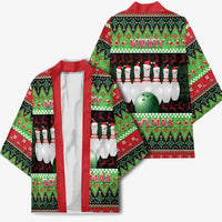 Bowling Christmas Kimono Merry Bowlmas - Wonder Print Shop