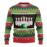 Bowling Christmas Ugly Christmas Sweater Merry Bowlmas - Wonder Print Shop