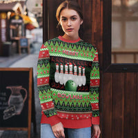 Bowling Christmas Ugly Christmas Sweater Merry Bowlmas - Wonder Print Shop