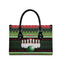 Bowling Christmas Leather Bag Merry Bowlmas - Wonder Print Shop