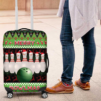 Bowling Christmas Luggage Cover Merry Bowlmas - Wonder Print Shop