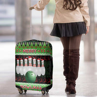 Bowling Christmas Luggage Cover Merry Bowlmas - Wonder Print Shop