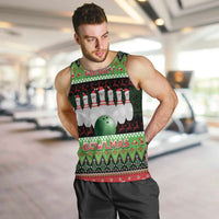 Bowling Christmas Men Tank Top Merry Bowlmas - Wonder Print Shop