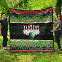 Bowling Christmas Quilt Merry Bowlmas - Wonder Print Shop