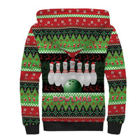 Bowling Christmas Sherpa Hoodie Merry Bowlmas - Wonder Print Shop