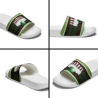 Bowling Christmas Slide Sandals Merry Bowlmas - Wonder Print Shop