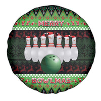 Bowling Christmas Spare Tire Cover Merry Bowlmas - Wonder Print Shop