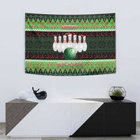 Bowling Christmas Tapestry Merry Bowlmas - Wonder Print Shop