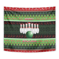 Bowling Christmas Tapestry Merry Bowlmas - Wonder Print Shop