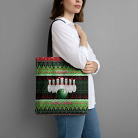 Bowling Christmas Tote Bag Merry Bowlmas - Wonder Print Shop