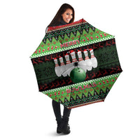 Bowling Christmas Umbrella Merry Bowlmas - Wonder Print Shop