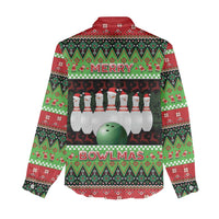 Bowling Christmas Women Casual Shirt Merry Bowlmas - Wonder Print Shop