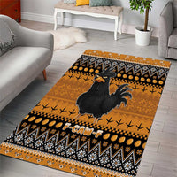 Chicken Christmas Area Rug F Caw F - Wonder Print Shop