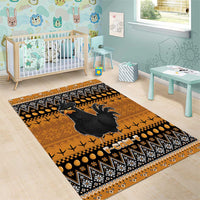 Chicken Christmas Area Rug F Caw F - Wonder Print Shop