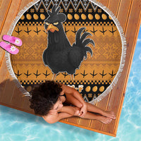 Chicken Christmas Beach Blanket F Caw F - Wonder Print Shop