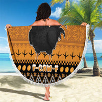 Chicken Christmas Beach Blanket F Caw F - Wonder Print Shop