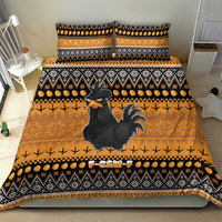 Chicken Christmas Bedding Set F Caw F - Wonder Print Shop