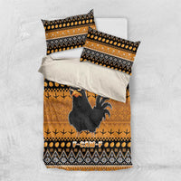 Chicken Christmas Bedding Set F Caw F - Wonder Print Shop