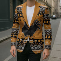 Chicken Christmas Blazer F Caw F - Wonder Print Shop