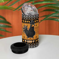 Chicken Christmas 4 in 1 Can Cooler Tumbler F Caw F - Wonder Print Shop
