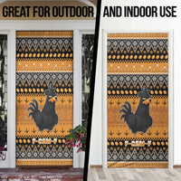 Chicken Christmas Door Cover F Caw F - Wonder Print Shop