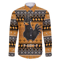 Chicken Christmas Family Matching Long Sleeve Bodycon Dress and Hawaiian Shirt F Caw F - Wonder Print Shop