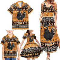 Chicken Christmas Family Matching Summer Maxi Dress and Hawaiian Shirt F Caw F - Wonder Print Shop
